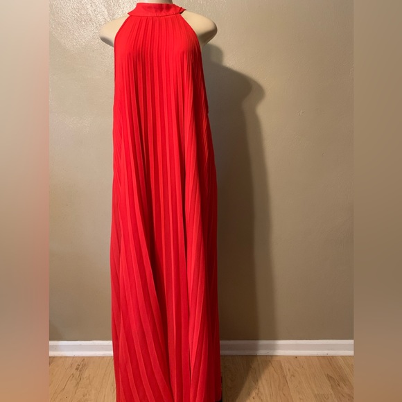 Dresses & Skirts - ***SALE*** Beautiful Orange-Red pleated maxi dress - size 2XL